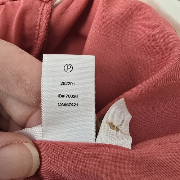 Loft Marisa Straight Wool Blend Pants Size 2 Pink Spice Careerwear Button Detail - Picture 13 of 14